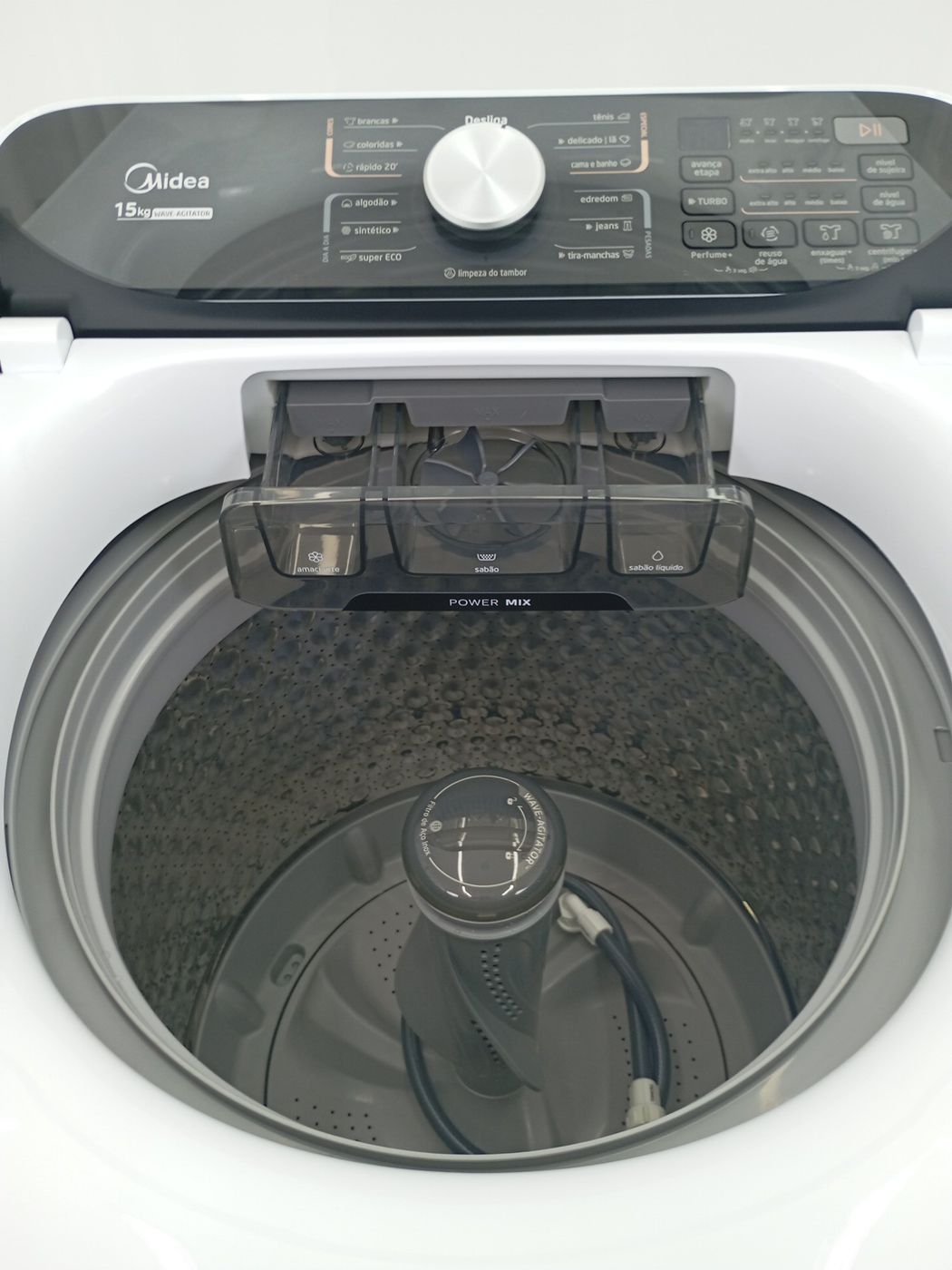 LAVADORA MIDEA LAVADORA TOP LOAD 15KG - BRANC