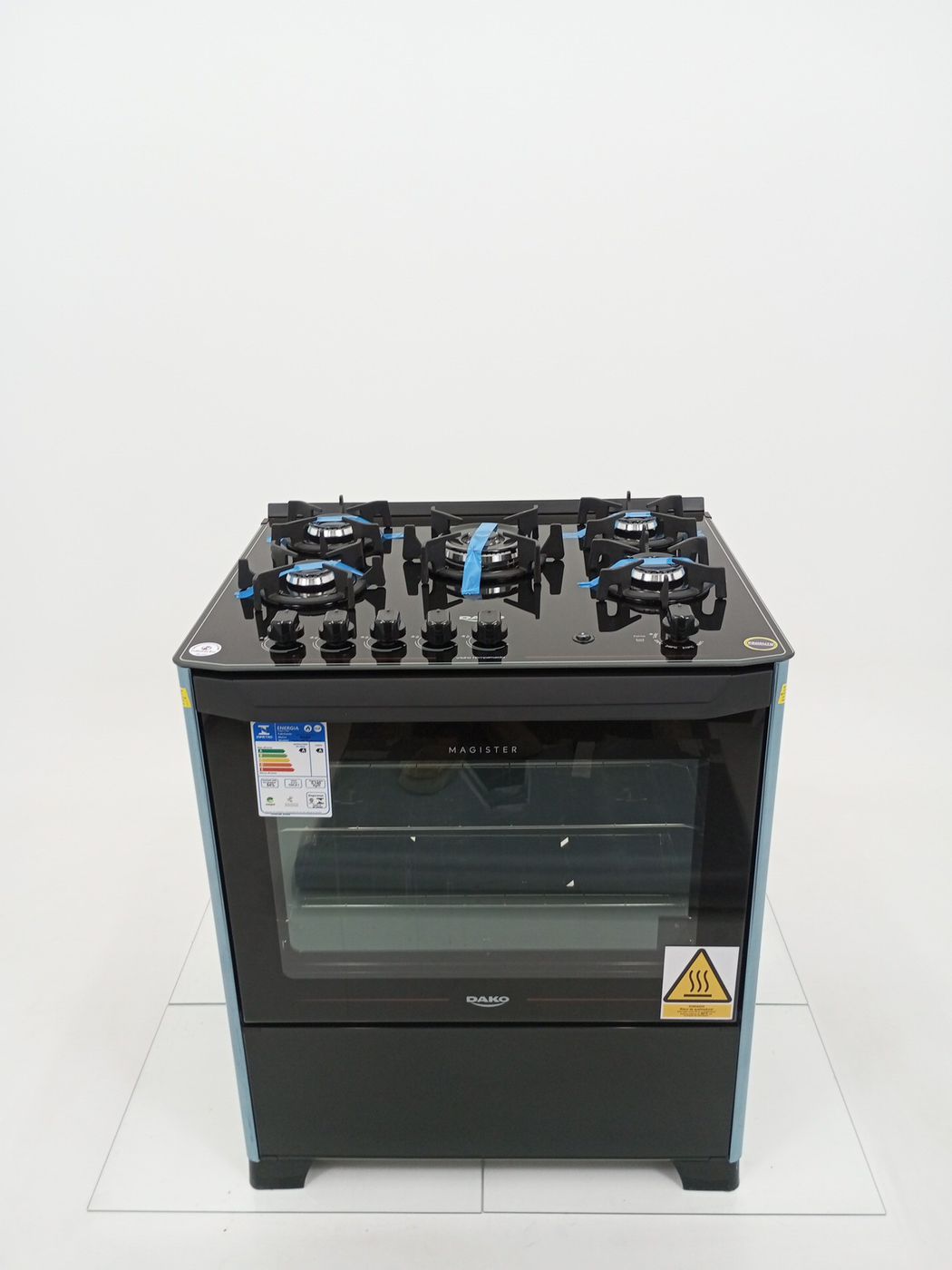 FOGAO DAKO 5 BOCAS MESA DE VIDRO MAGISTER - P