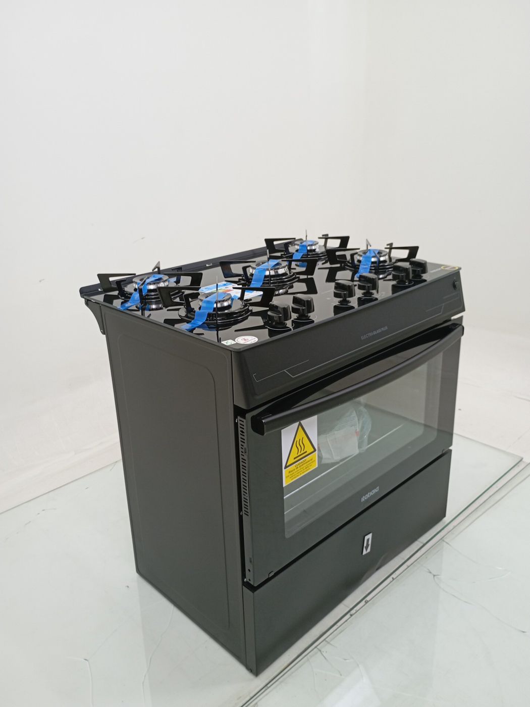 FOGAO ITATIAIA 5 BOCAS ELECTRA GLASS PLUS - P