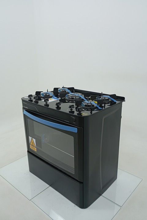 FOGAO ESMALTEC PEROLA GLASS 5 BOCAS MESA DE V