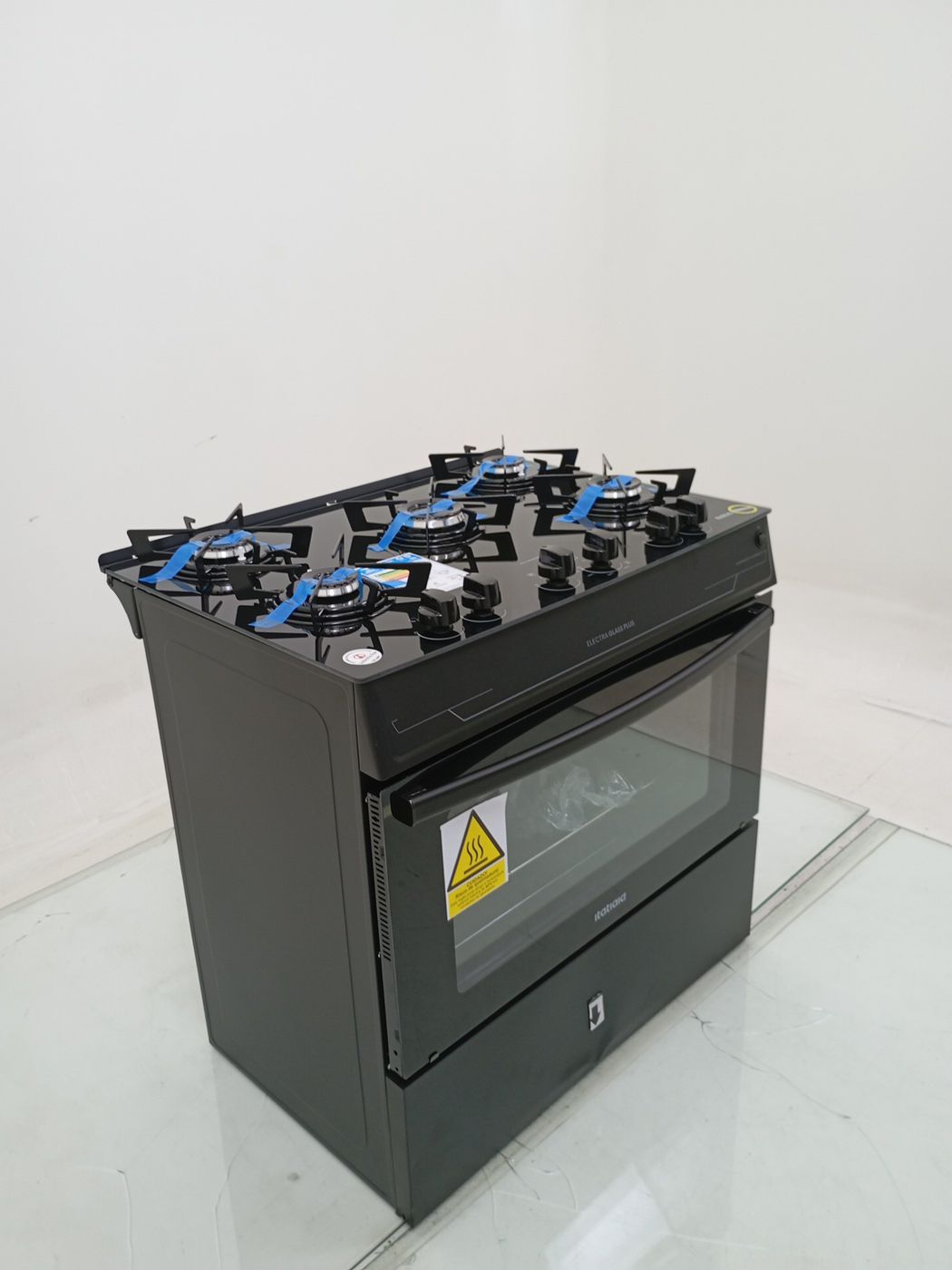 FOGAO ITATIAIA 5 BOCAS ELECTRA GLASS PLUS - P