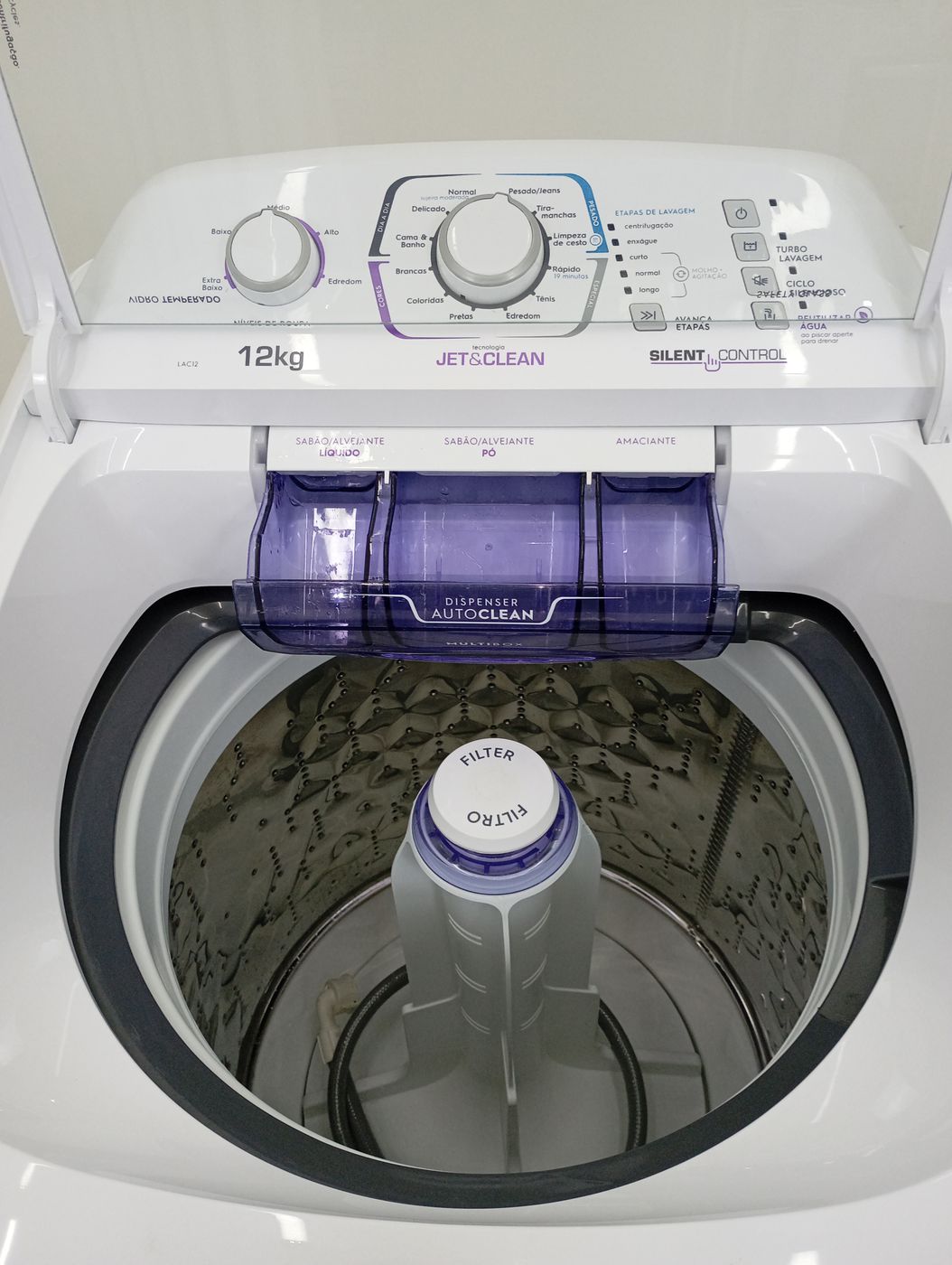 LAVADORA ELECTROLUX LAC12 TURBO ECONOMIA CEST