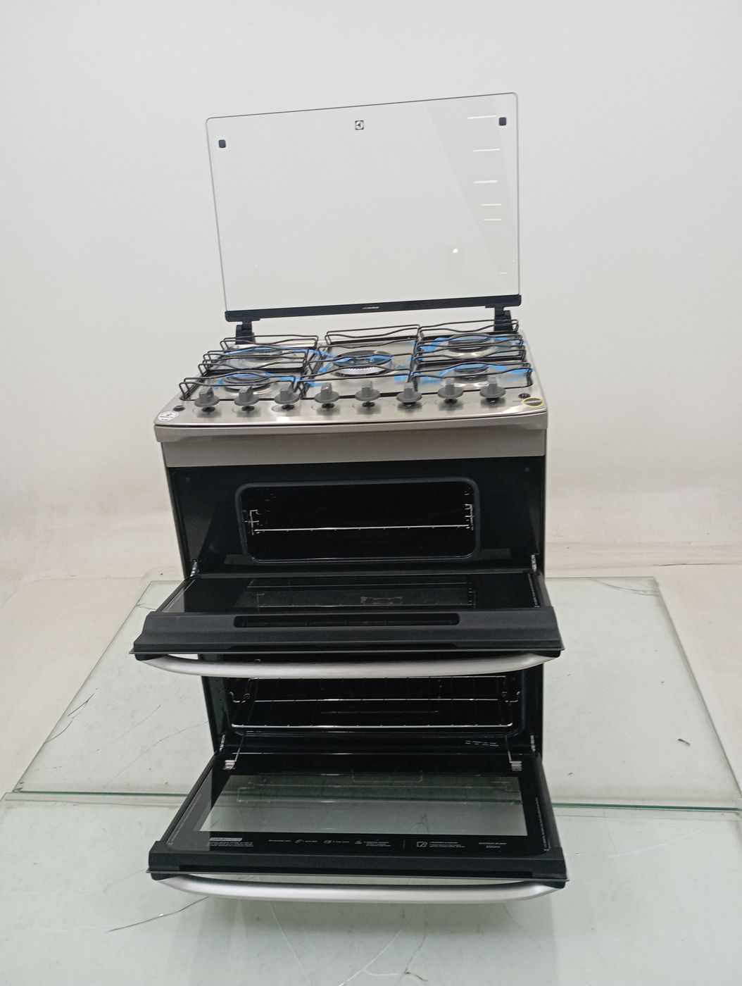 FOGAO ELECTROLUX FE5DC 5 BOCAS DUPLO FORNO PE