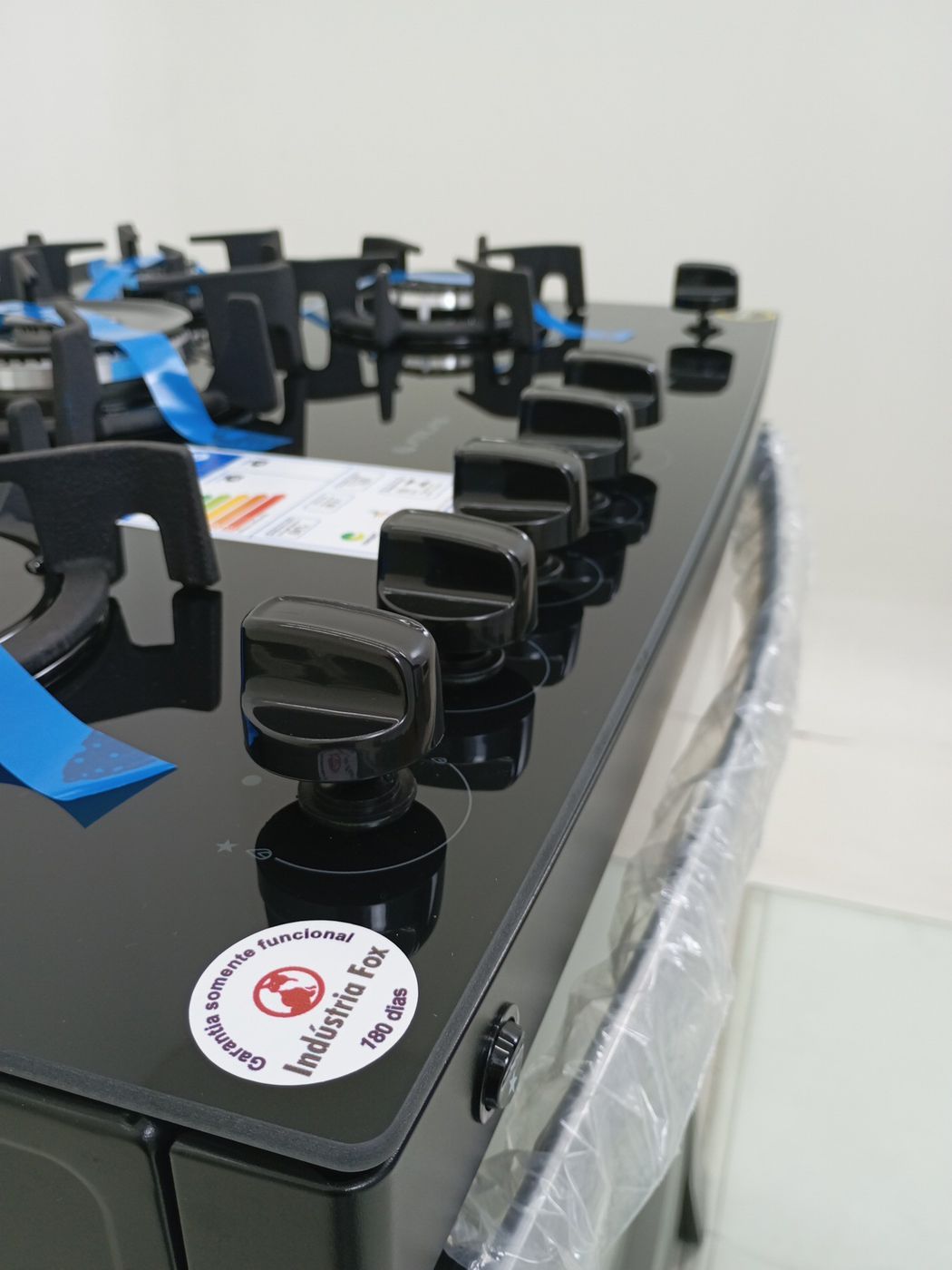 FOGAO ATLAS 5 BOCAS COM MESA DE VIDRO AGILE U