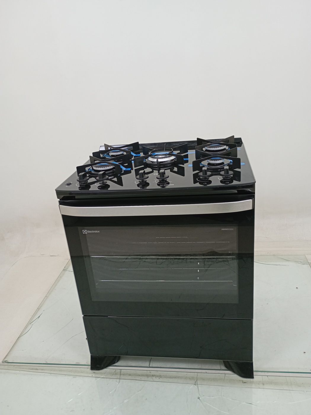 FOGAO ELECTROLUX FE5GP 5 BOCAS MESA DE VIDRO 