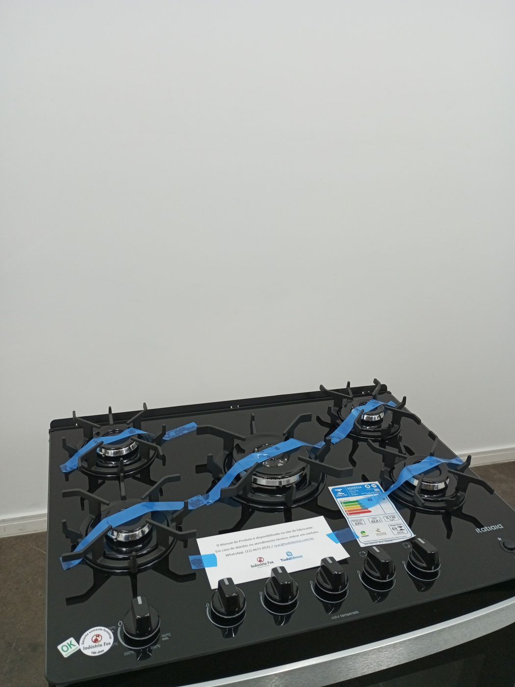 FOGAO ITATIAIA ITAGLASS PLUS 5 BOCAS PTO - PR