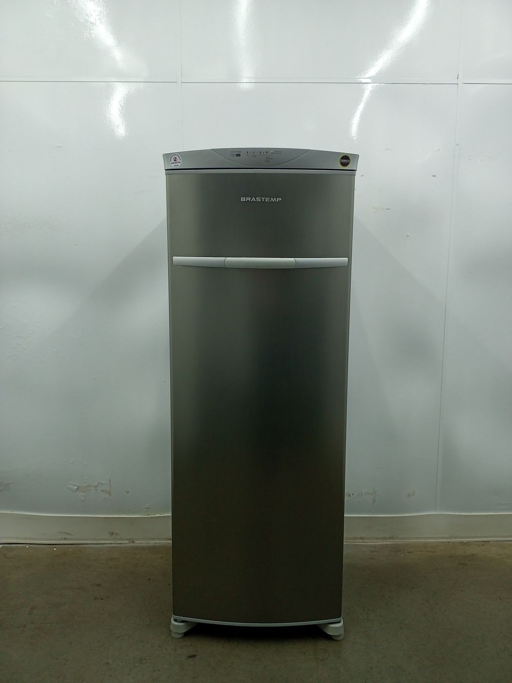 Freezer Brastemp 228l Vertical Flex Frost Free 1 Porta Inox TudoBônus