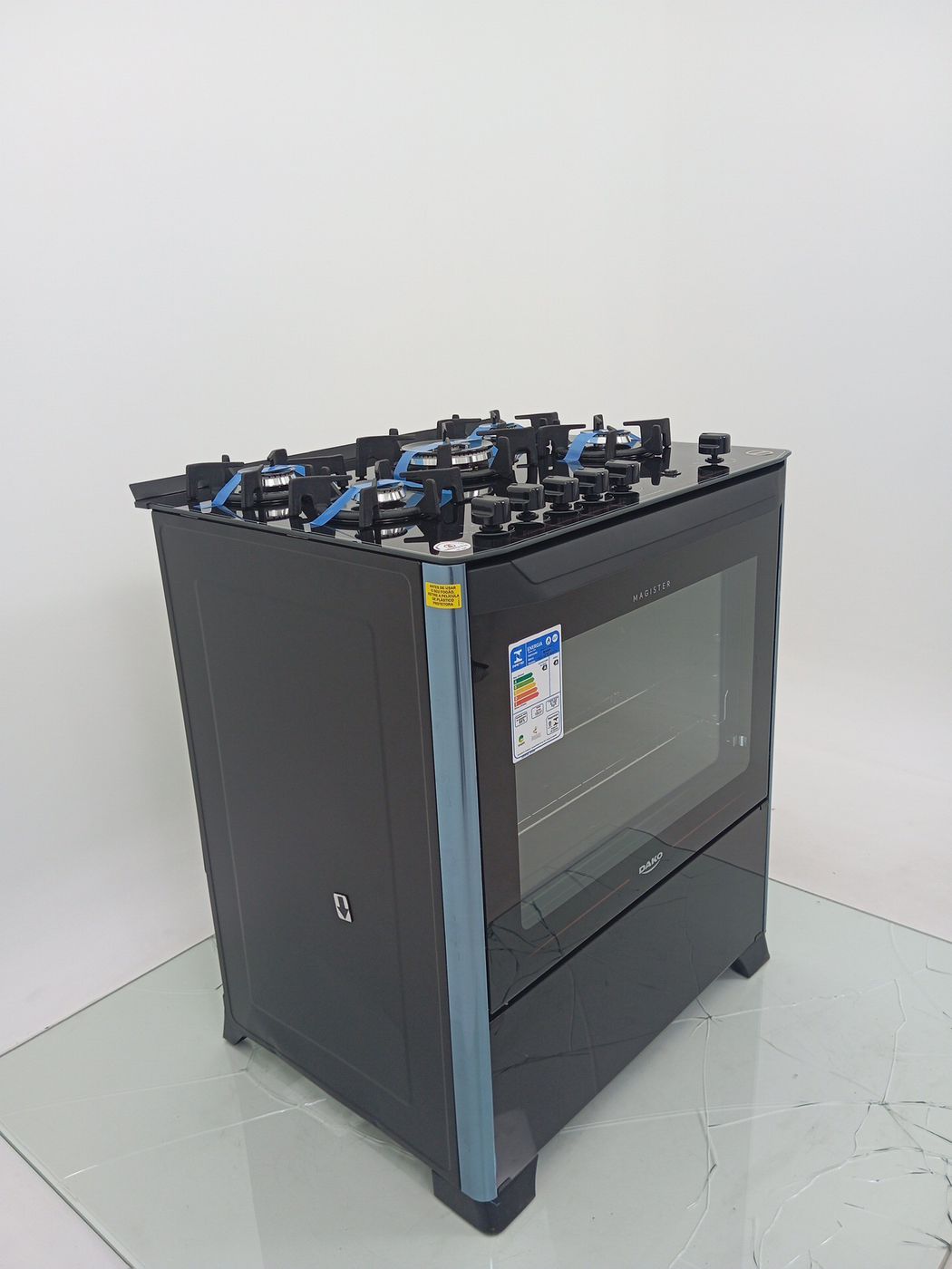 FOGAO DAKO 5 BOCAS MESA DE VIDRO MAGISTER - P