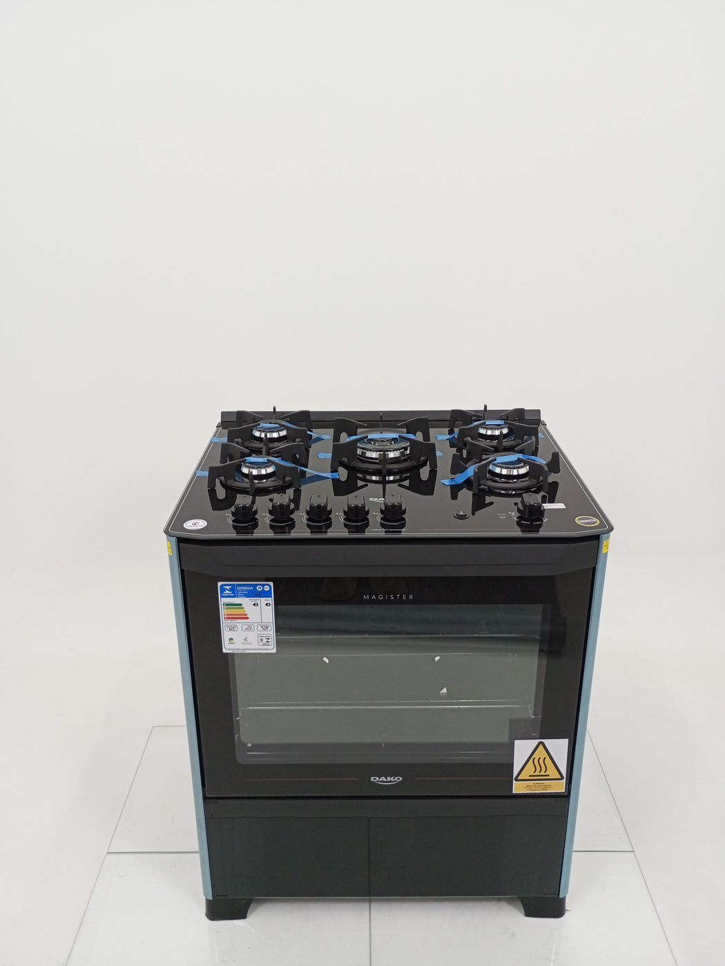 FOGAO DAKO 5 BOCAS MESA DE VIDRO MAGISTER - P