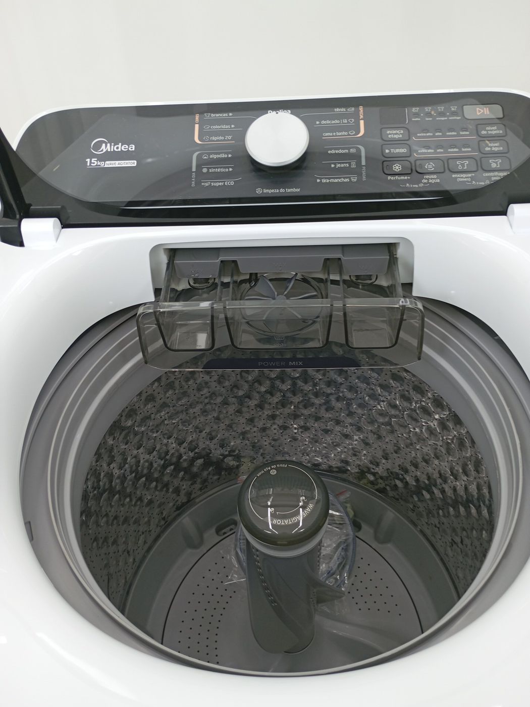 LAVADORA MIDEA LAVADORA TOP LOAD 15KG - BRANC