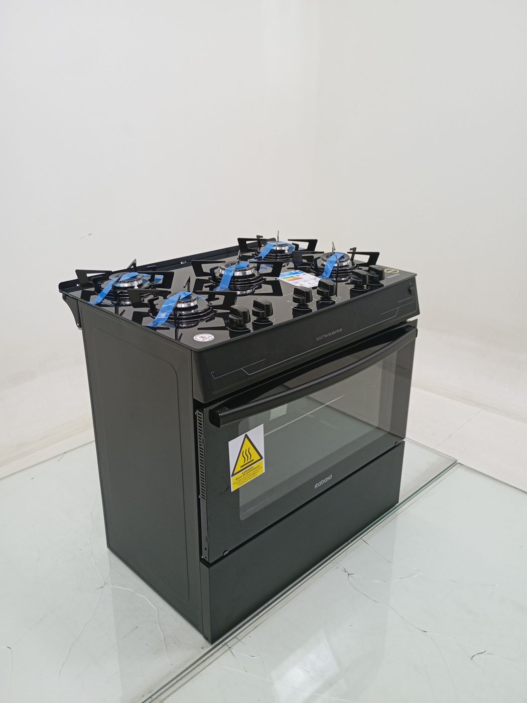 FOGAO ITATIAIA 5 BOCAS ELECTRA GLASS PLUS - P
