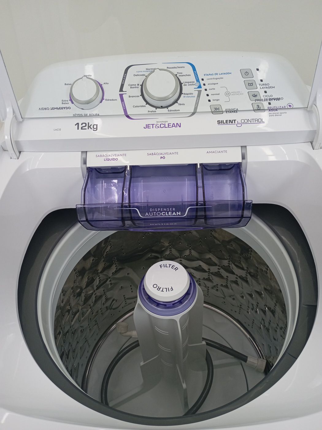 LAVADORA ELECTROLUX LAC12 TURBO ECONOMIA CEST