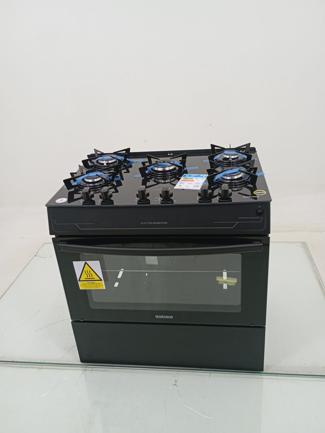 FOGAO ITATIAIA 5 BOCAS ELECTRA GLASS PLUS - P