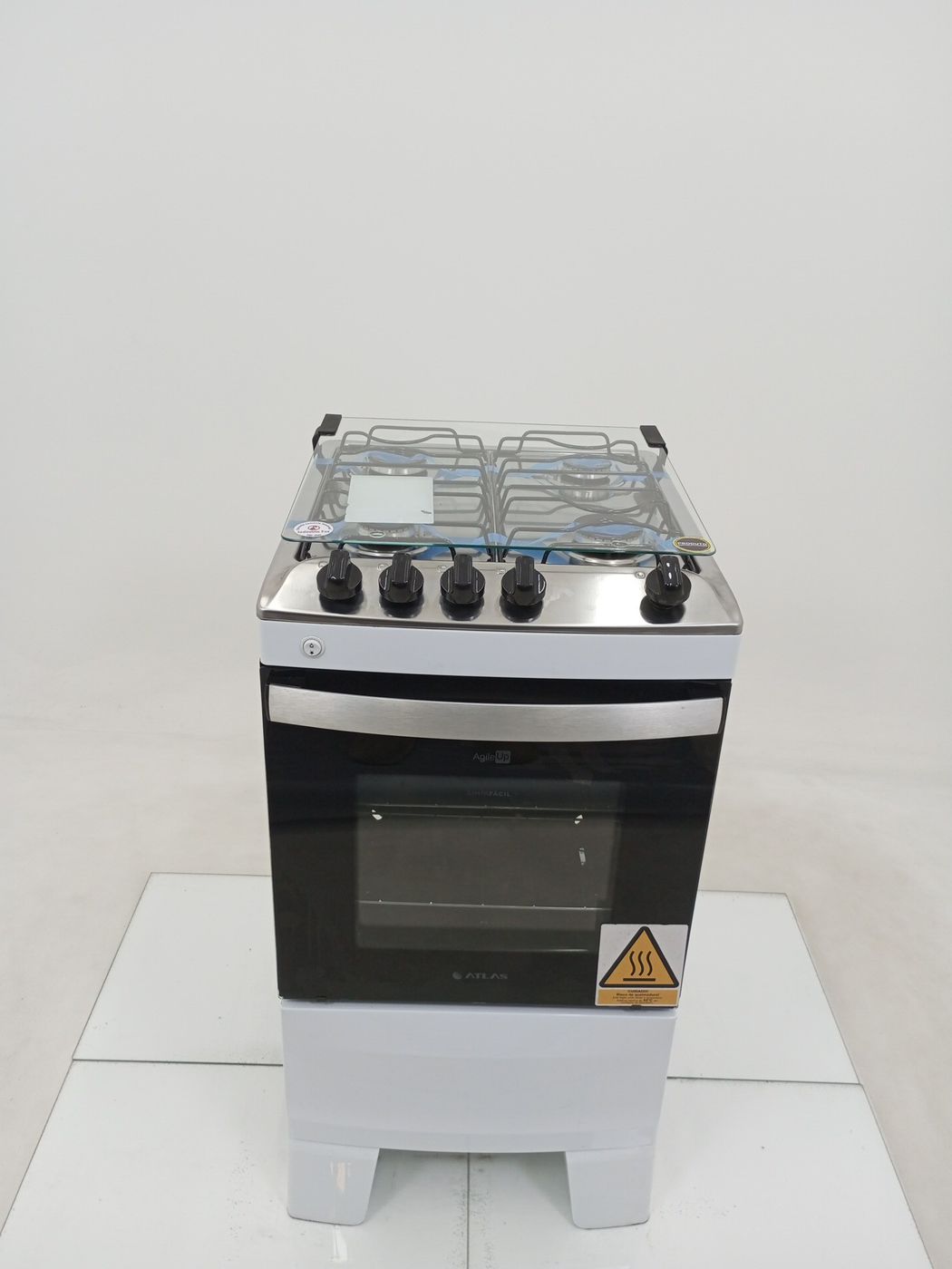 FOGAO ATLAS 4 BOCAS AGILE UP - BRANCO