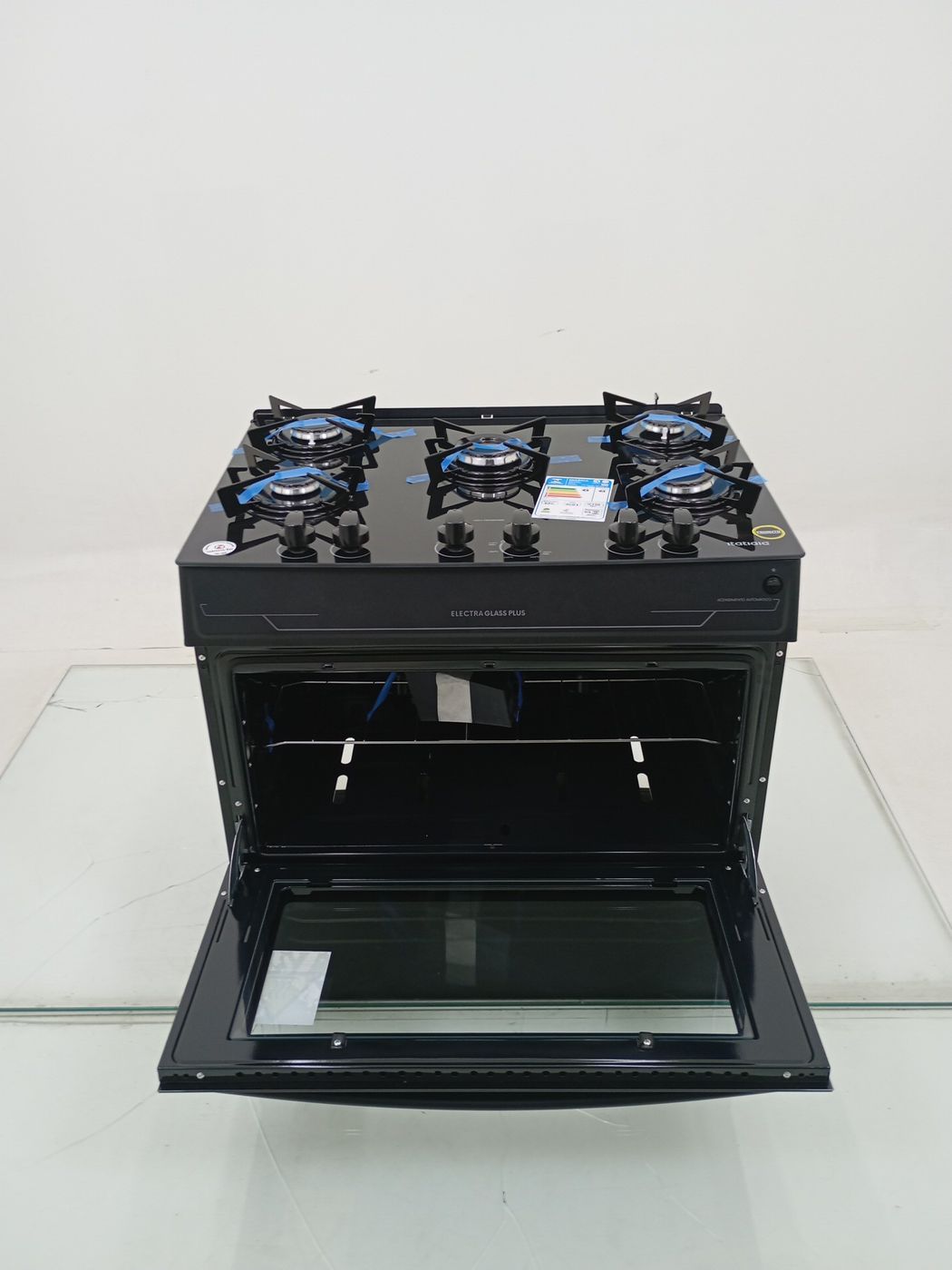 FOGAO ITATIAIA 5 BOCAS ELECTRA GLASS PLUS - P