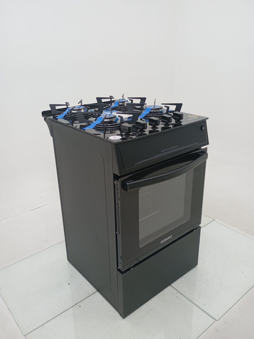 FOGAO ITATIAIA ELECTRA GLASS NEW 4 BOCAS PTO 