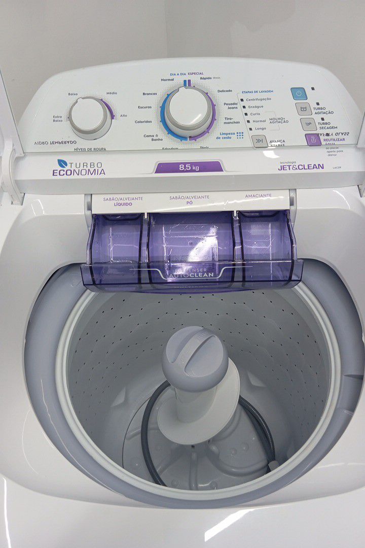 LAVADORA ELECTROLUX TOP LOAD 8,5KG LAC09 TURB