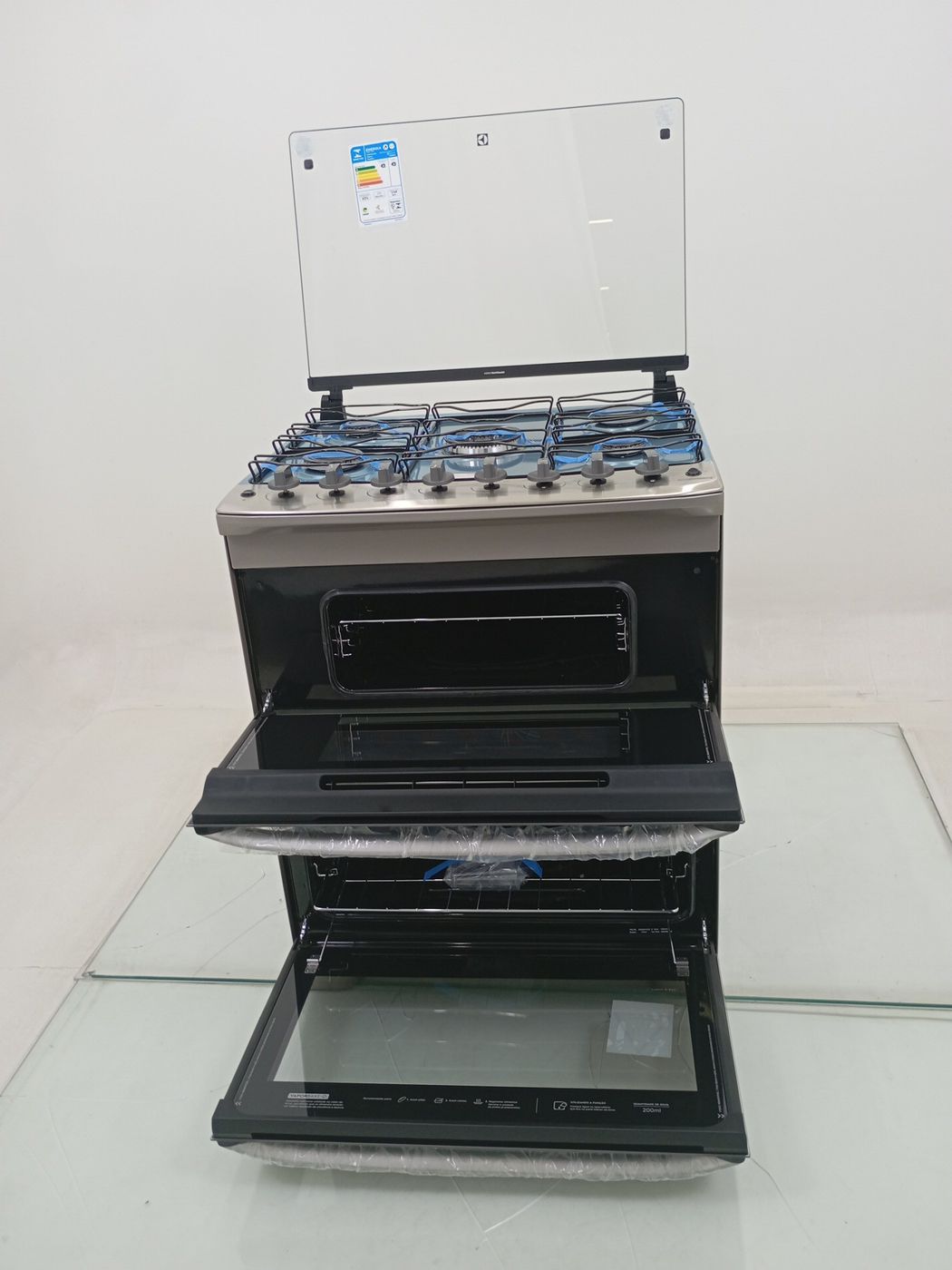 FOGAO ELECTROLUX FE5DC 5 BOCAS DUPLO FORNO PE