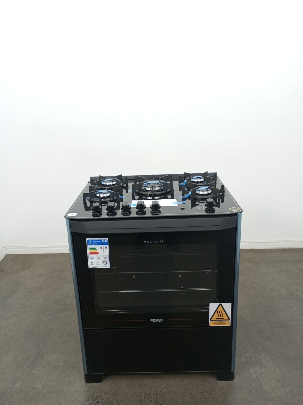 FOGAO DAKO 5 BOCAS MESA DE VIDRO MAGISTER - P