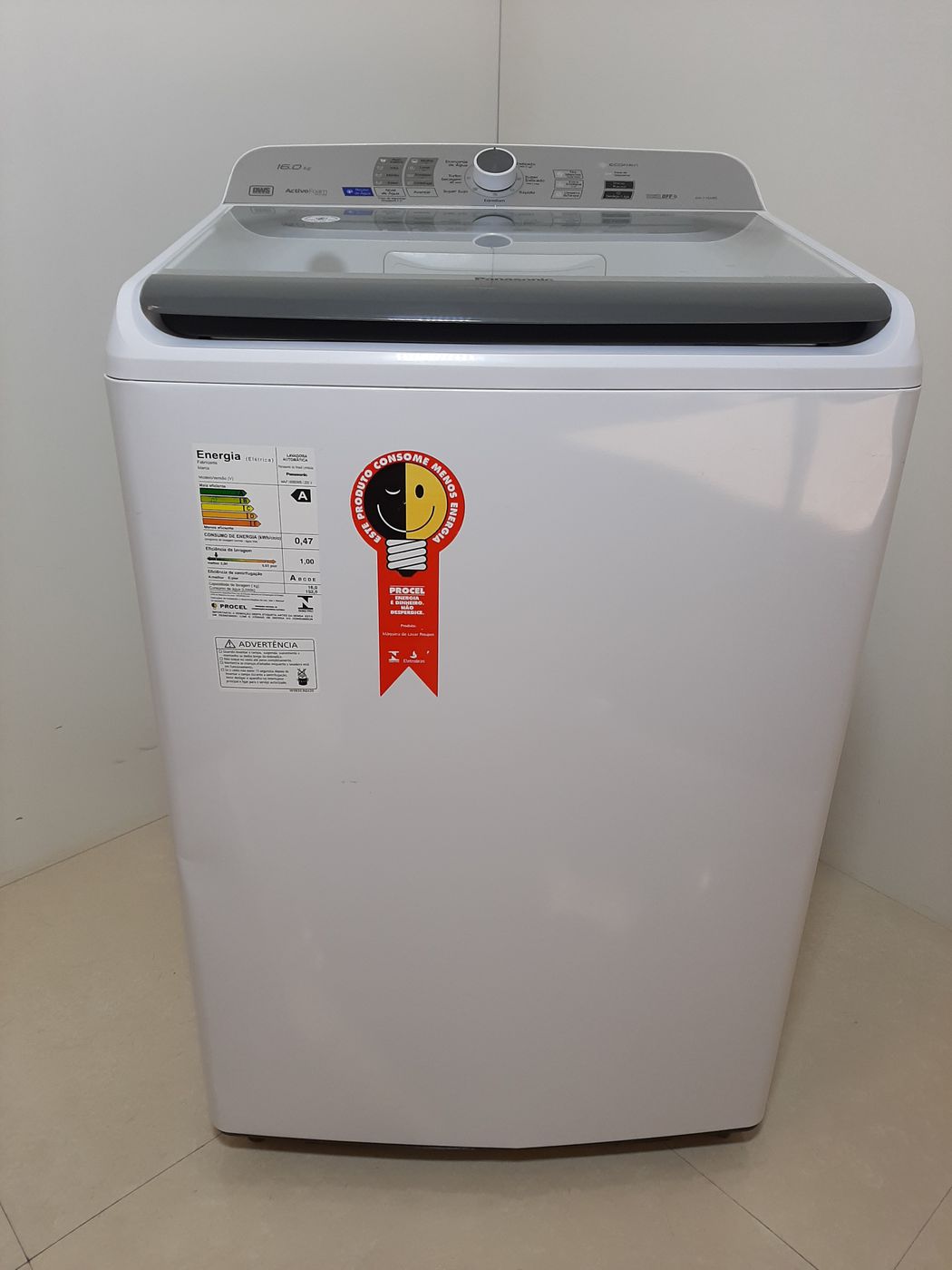 LAVADORA PANASONIC 16KG COM A MELHOR LAVAGEM 