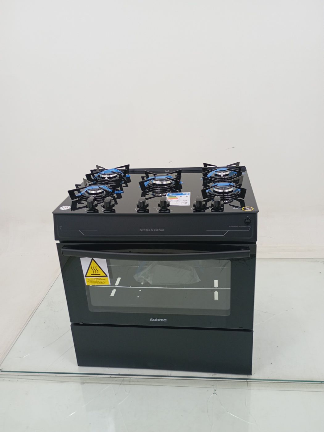 FOGAO ITATIAIA 5 BOCAS ELECTRA GLASS PLUS - P
