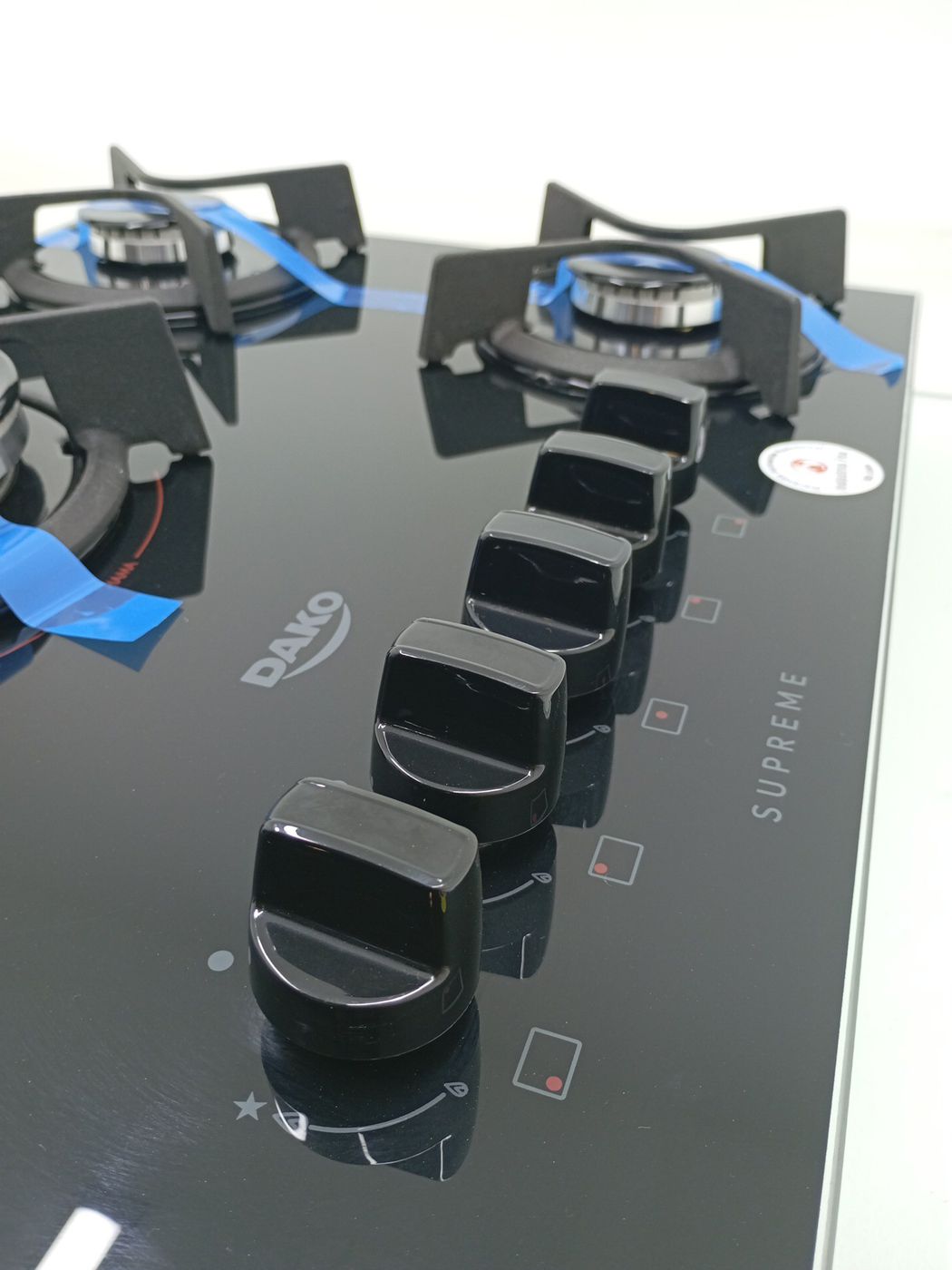 COOKTOP DAKO A GAS SUMPRE 5 BOCAS - PRETO