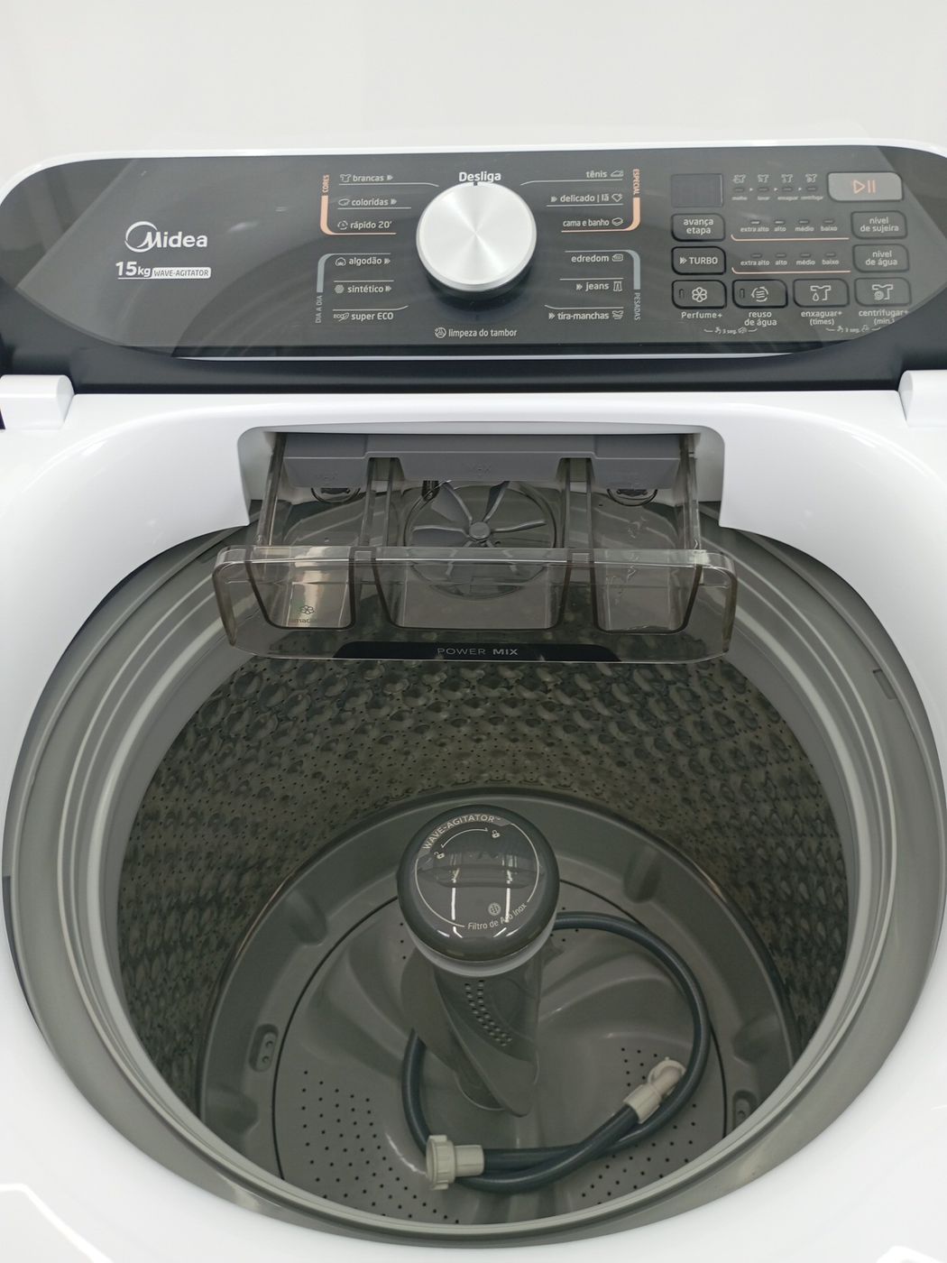 LAVADORA MIDEA LAVADORA TOP LOAD 15KG - BRANC