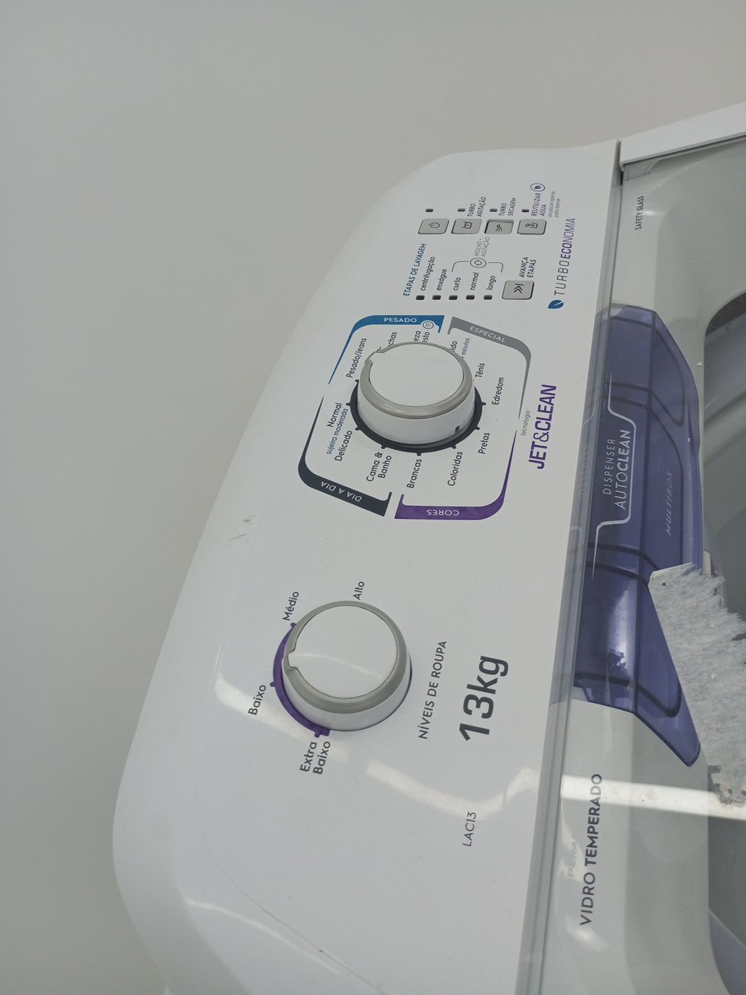 LAVADORA ELECTROLUX TOP LOAD 13 KG LAC13 TURB