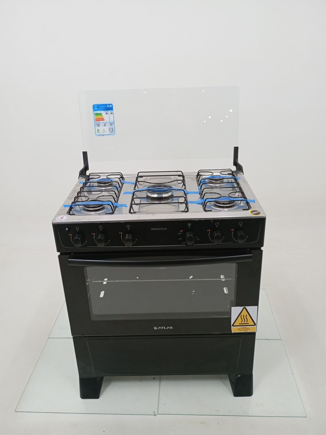 FOGAO ATLAS 5 BOCAS MESA DE ACENDIMENTO AUTOM