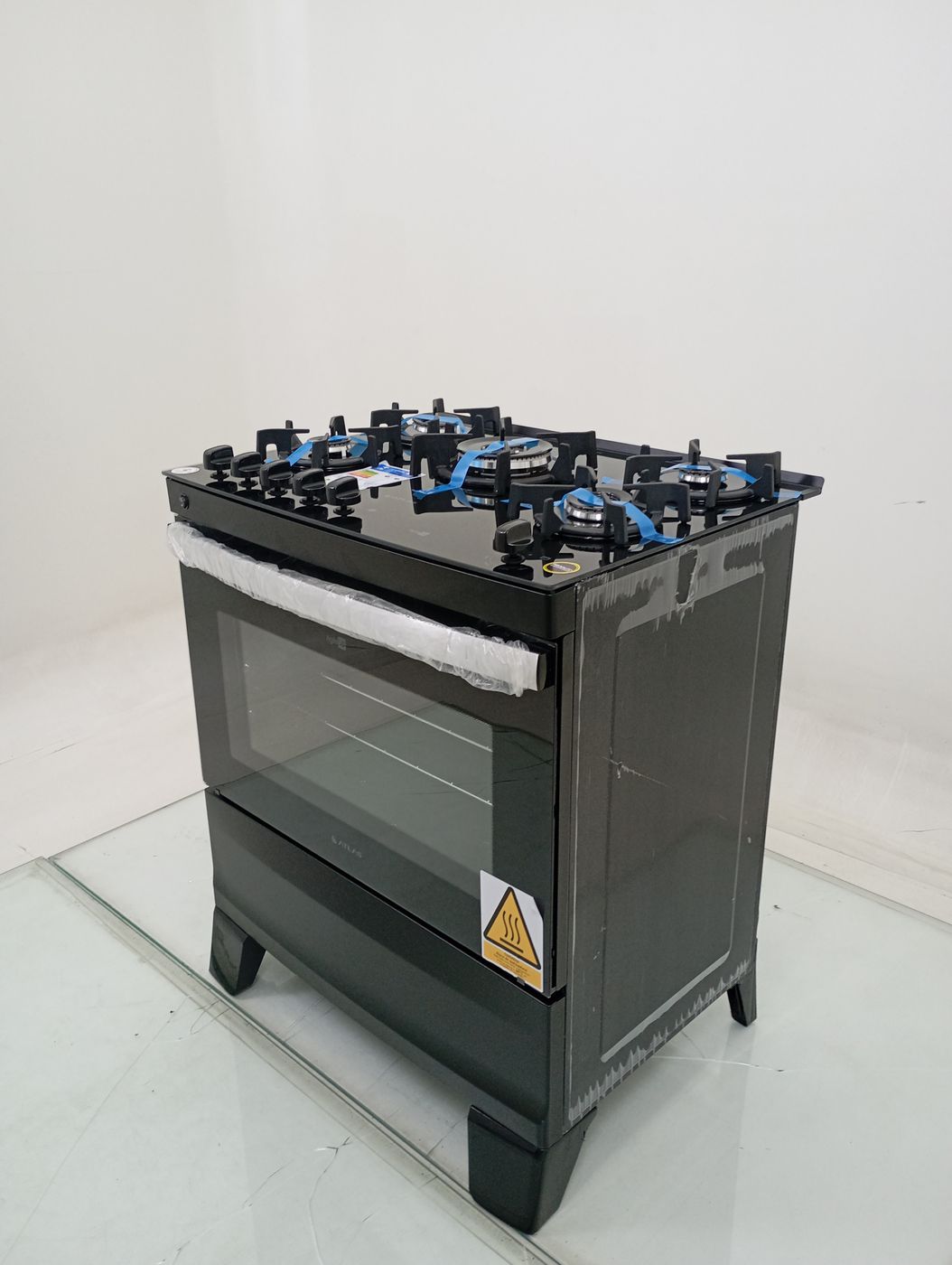 FOGAO ATLAS 5 BOCAS COM MESA DE VIDRO AGILE U