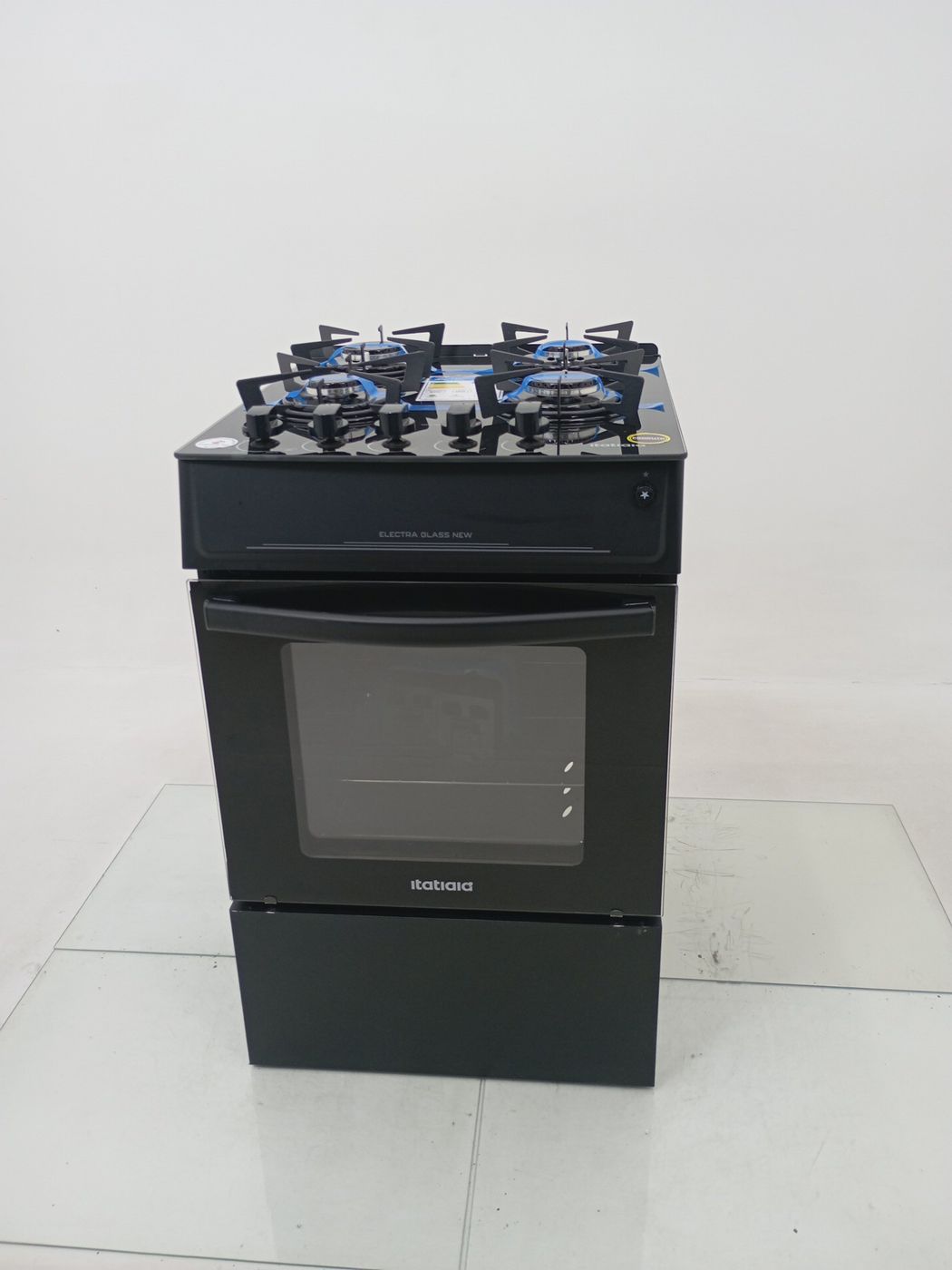 FOGAO ITATIAIA ELECTRA GLASS NEW 4 BOCAS PTO 