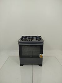 Fogao Atlas 5 Bocas Mesa De Vidro Com Painel Touch E Timer Digital  - Preto