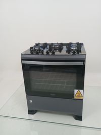 Fogao Atlas 5 Bocas Mesa De Vidro Com Painel Touch E Timer Digital  - Preto