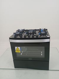 Fogao Itatiaia Itaglass Plus 5 Bocas Mesa De Vidro - Preto