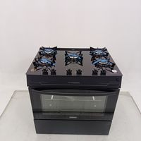 Fogao Itatiaia 5 Bocas Electra Glass Plus - Preto
