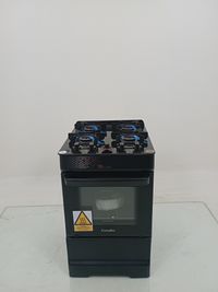 Fogao Esmaltec 4126 4 Bocas Ideal Pop Mesa De Vidro Automatico - Preto