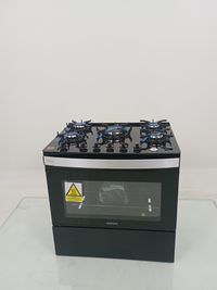 Fogao Itatiaia Itaglass Plus 5 Bocas Mesa De Vidro - Preto