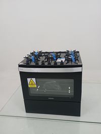 Fogao Itatiaia Itaglass Plus 5 Bocas Mesa De Vidro - Preto