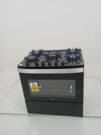 Fogao Itatiaia Itaglass Plus 5 Bocas Mesa De Vidro - Preto