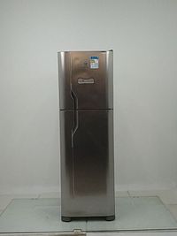 Geladeira Electrolux Dfx44 Frost Free 400l Efficient Turbo Freezer Duplex - Inox