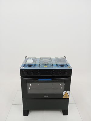 Fogao Atlas 5 Bocas Mesa De Acendimento Automatico - Preto