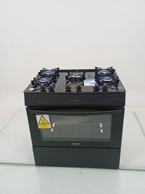 Fogao Itatiaia 5 Bocas Electra Glass Plus - Preto