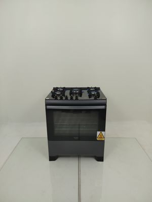 Fogao Atlas 5 Bocas Mesa De Vidro Com Painel Touch E Timer Digital  - Preto