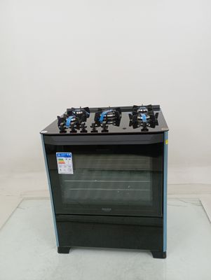 Fogao Dako 5 Bocas Mesa De Vidro Magister - Preto