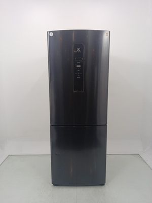 Refrigerador Electrolux Ib7b Frost Free Inverter 490l Inverse - Black Inox Look