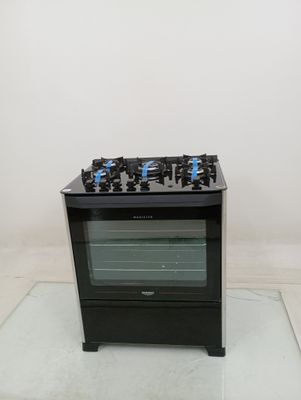 Fogao Dako 5 Bocas Mesa De Vidro Magister - Preto