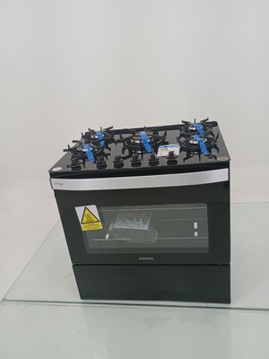 Fogao Itatiaia Itaglass Plus 5 Bocas Mesa De Vidro - Preto