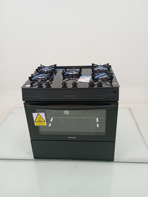 Fogao Itatiaia 5 Bocas Electra Glass Plus - Preto