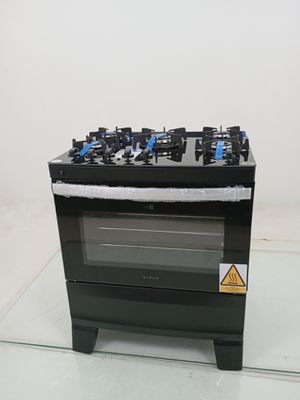 Fogao Atlas 5 Bocas Com Mesa De Vidro Agile Up - Preto