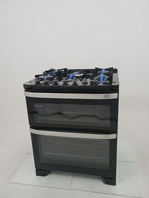 Fogao Electrolux Fe5dp 5 Bocas 2 Fornos Mesa De Vidro